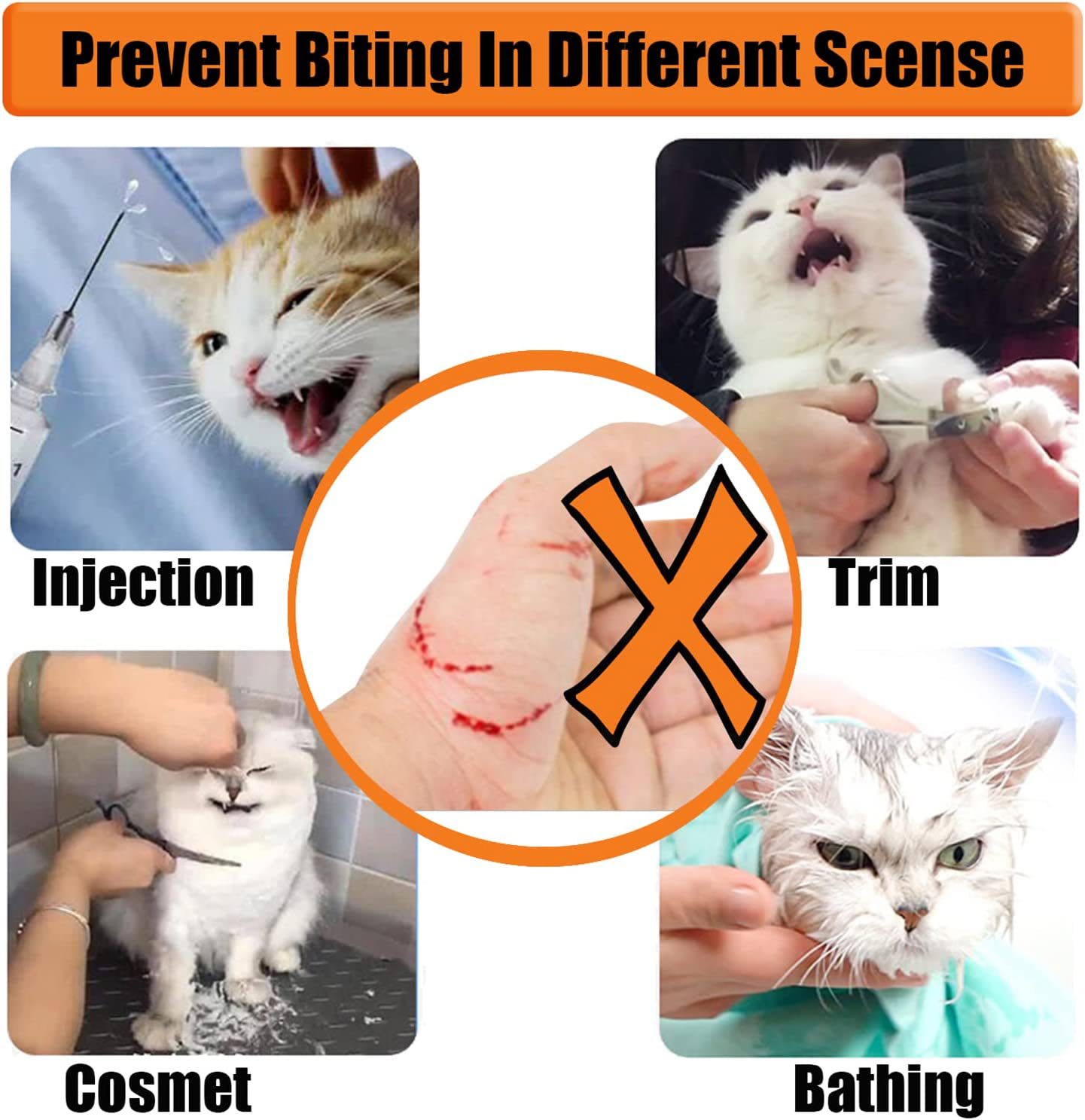 Anti Bite Puppy Kitten Muzzles Mask Pet Product Cat Muzzle Breathable Dogs Cats Bathing Grooming Tools view 7