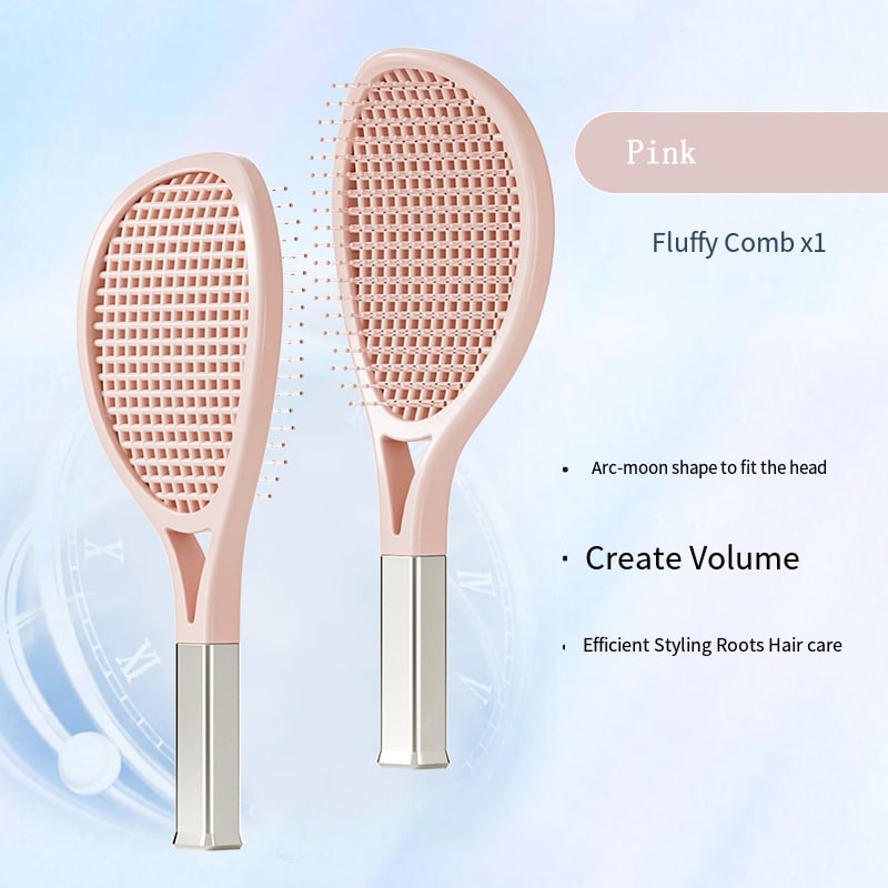 Hair Comb Tennis Racket Fluffy Combs High Skull Top Hair Artifact Airbag Cushion Massage Comb Barber Tools Hair Detangler Hairbrush For Thick Hair Self Cleaning Curly Hair Brush For Curly Hair view 2