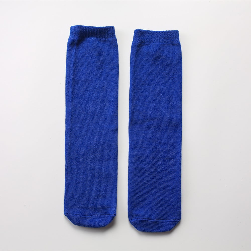 Straight Heelless Children's Pile Of Socks Solid Color view 3