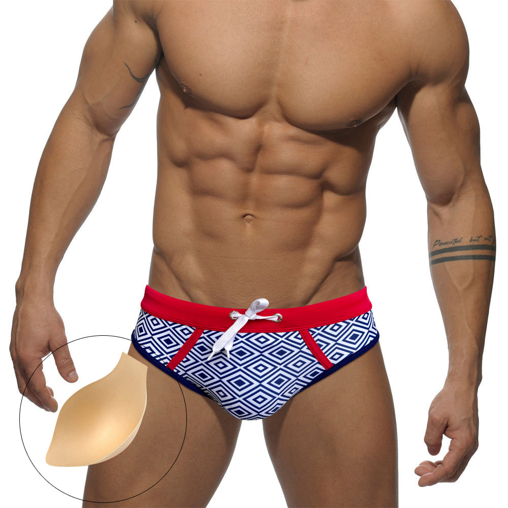 Triangular Anti-embarrassment Swimming Trunks Men's Cup Three-dimensional