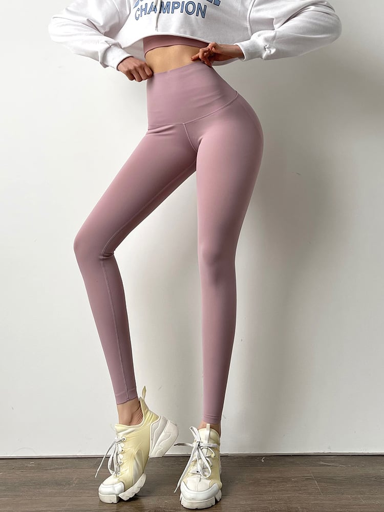 High-waisted Peach Yoga Pants Pressure Leggings view 7