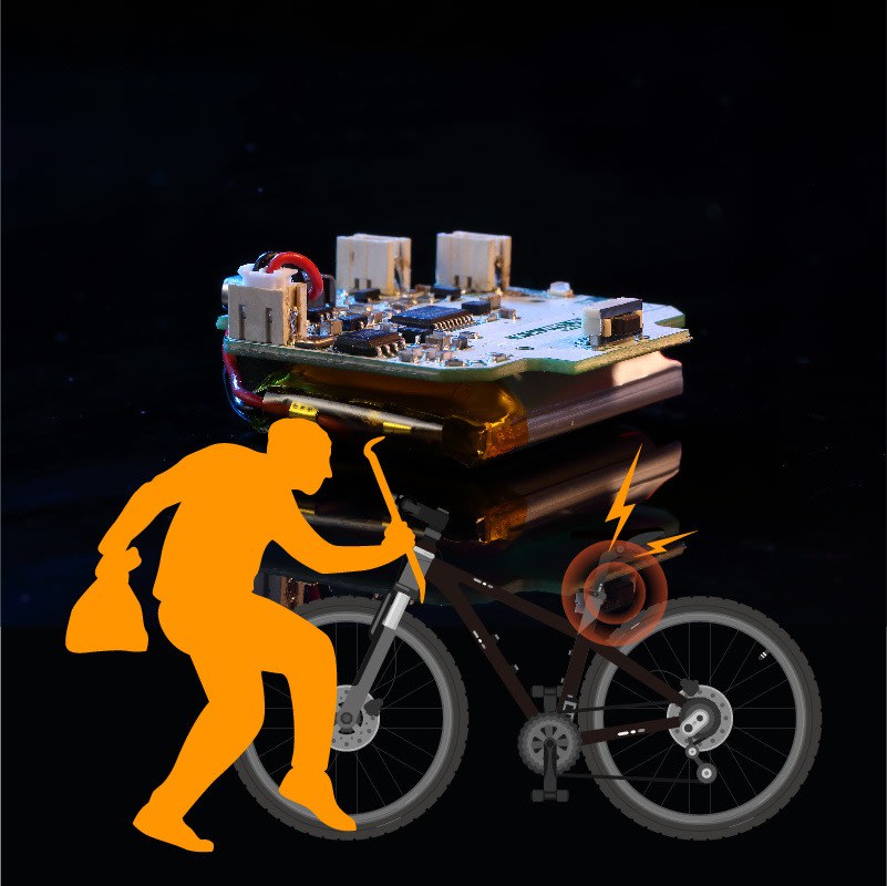 Bicycle Smart Taillight Anti-theft Alarm Brake Warning Light Lithium Battery Charging Multifunctional Version view 2