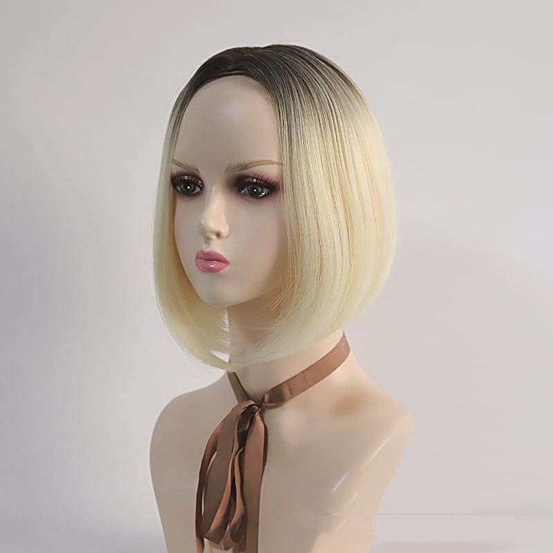 Women's Wigs With Medium Split Short Bob Gradient view 5