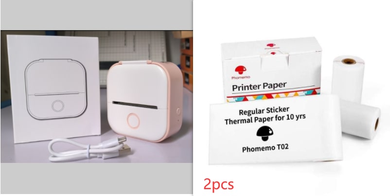 Portable Mini Thermal Label Printer Home Photo Printer Student Wrong Question Printer Bluetooth-compatible Mini Label Printer Price Tag view 30