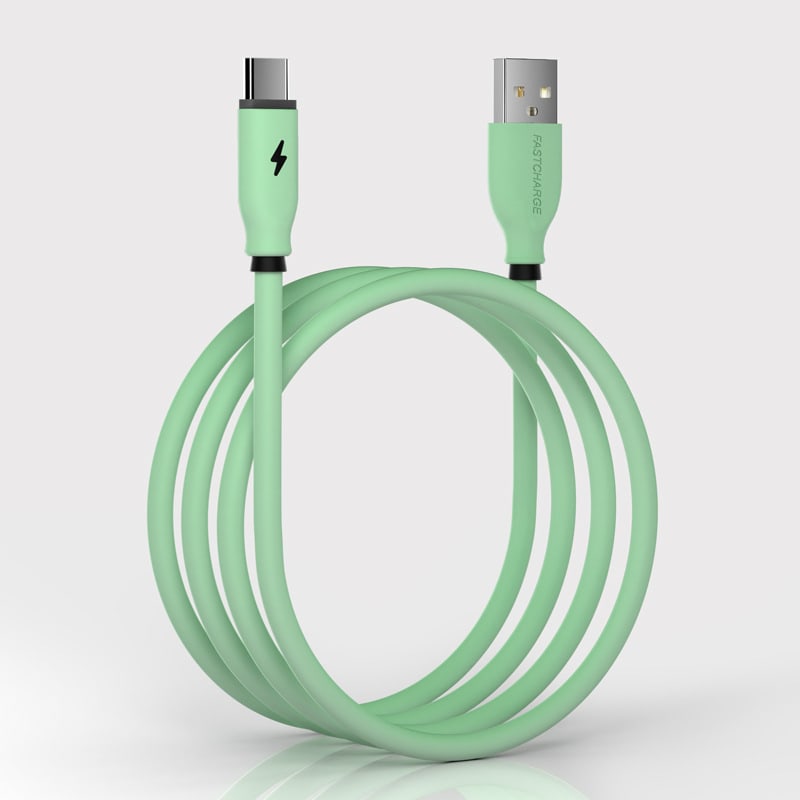 Compatible with Apple , Type-C Liquid Soft Rubber Data Cable For Android Apple Huawei Mobile Phone Charging Cable view 2