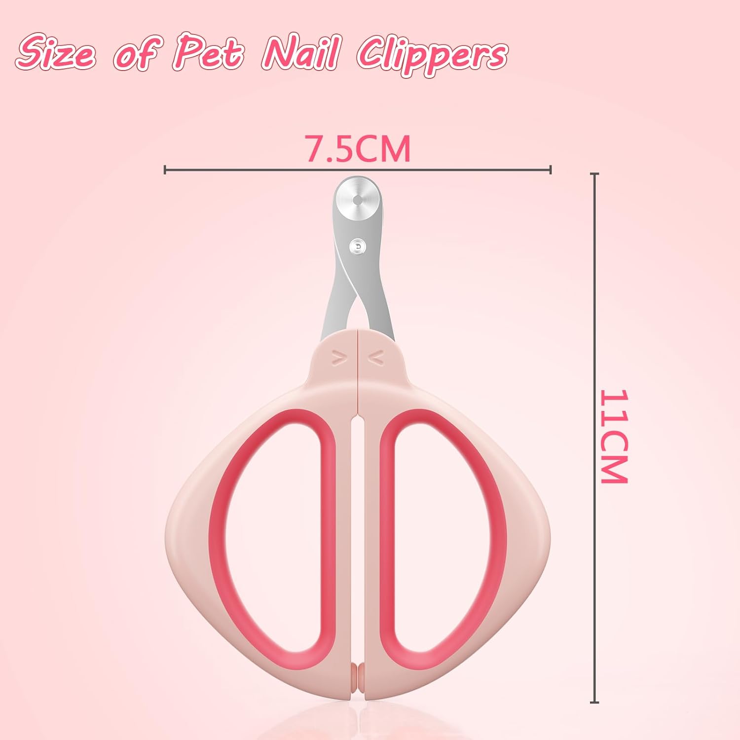 Cat Nail Clipper Cat Nail Trimmer With Positioning Round Hole Sharp Non Slip Handle Cat Claw Clipper Safe Indoor Cat Nail Clipper Pet Nail Clipper For Cats, Puppies And More Animals view 6
