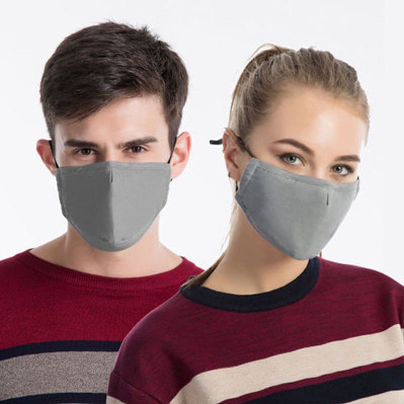 Cotton Pure Color Washable Dust-proof Warmth Mask view 3