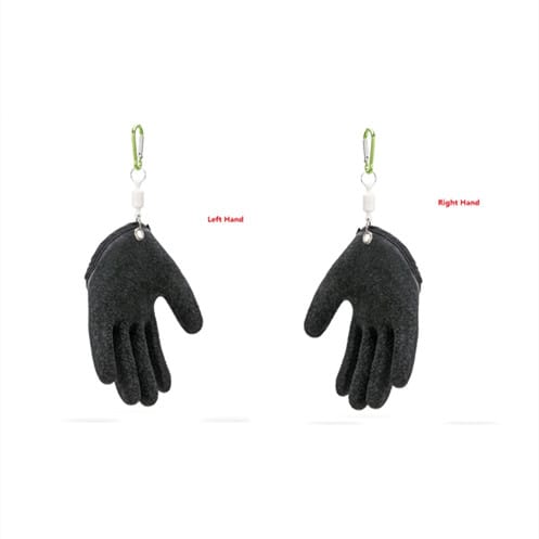 Fishing Gloves Anti-Slip Protect Hand From Puncture Scrapes Fisherman Professional Catch Fish Latex Hunting Gloves Left Right view 1