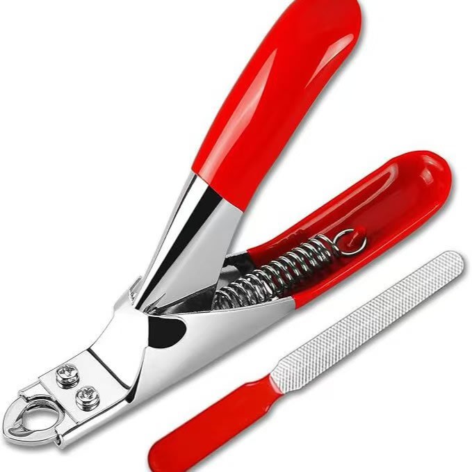 Dog Nail Cutter Type U Word False Tips Professional Nail Clippers Straight Edge Cutters Manicure Pliers Guillotine Nail Capsule view 11