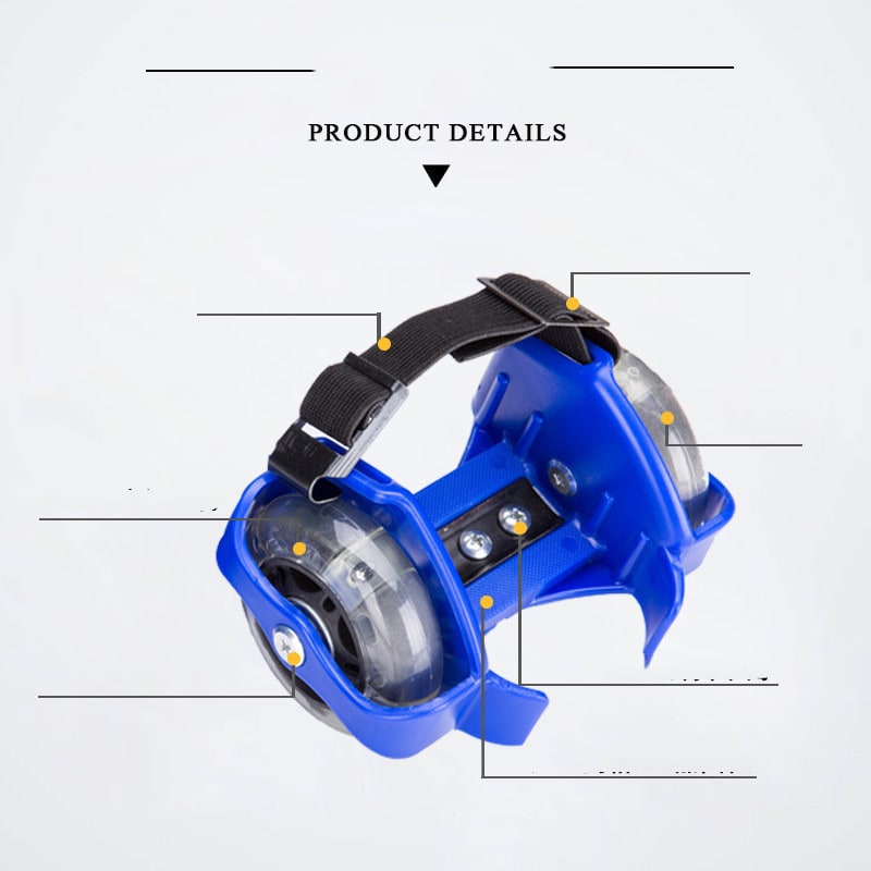 Pvc Children's Roller Skates Three-color Luminous Roller Skates view 4