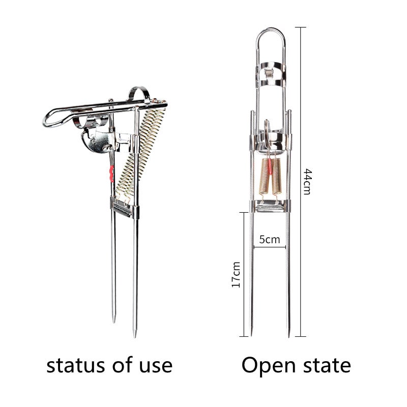 Angle Fishing Pole Tackle Bracket Anti-Rust Steel Fishing Bracket Rod Holder Fish Tackle view 4