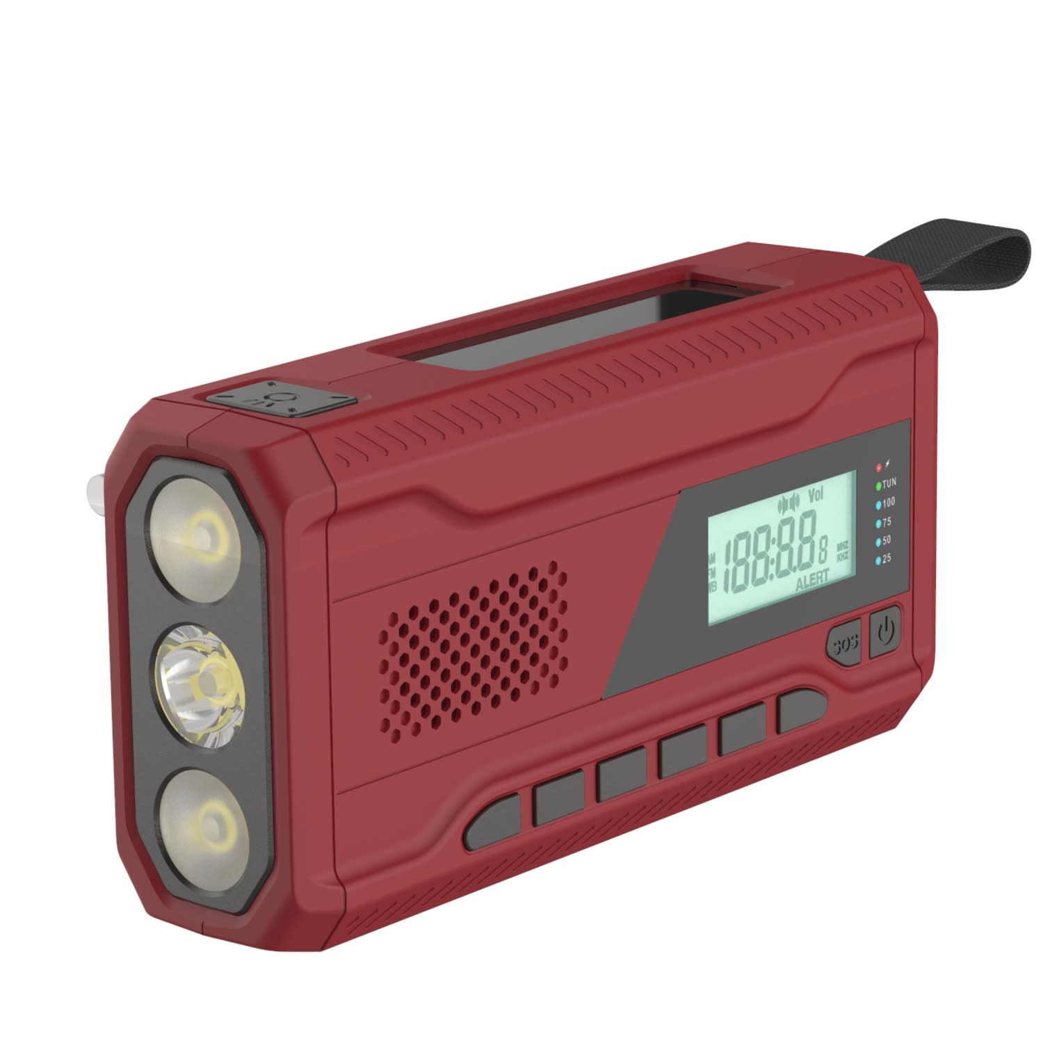 Outdoor Emergency Radio Solar Hand-generated High Brightness Lighting view 4