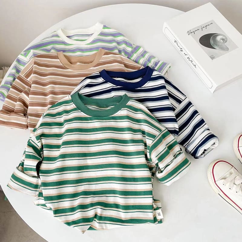 Children's Vintage Striped T-shirt view 4