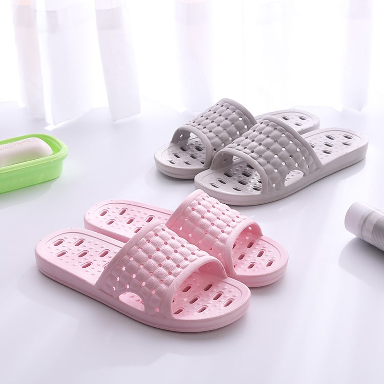 Summer House Shoes Non-slip Hollow Sole Design Floor Bathroom Slipper For Women Men view 9