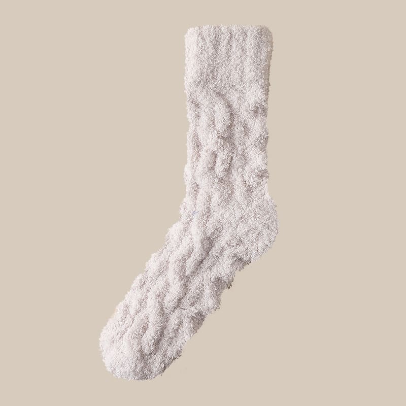 Winter Warm Fuzzy Coral Fleece Socks Women Men Velvet Thickened Home Sleepping Floor Socks view 11