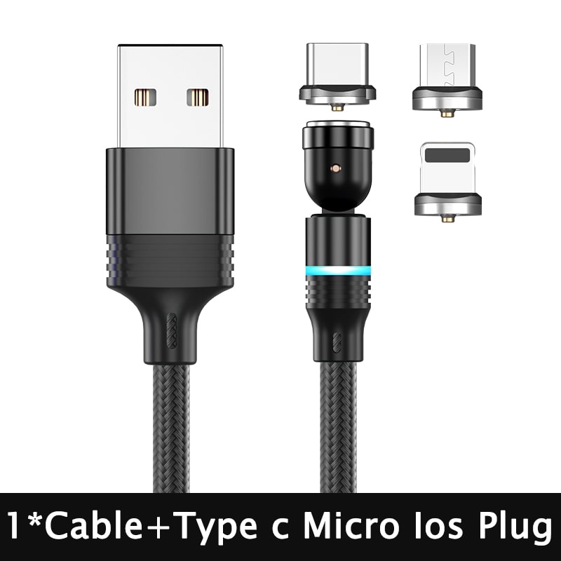 540 Degree Rotating Magnetic Suction Charging Line For Android Type C view 6