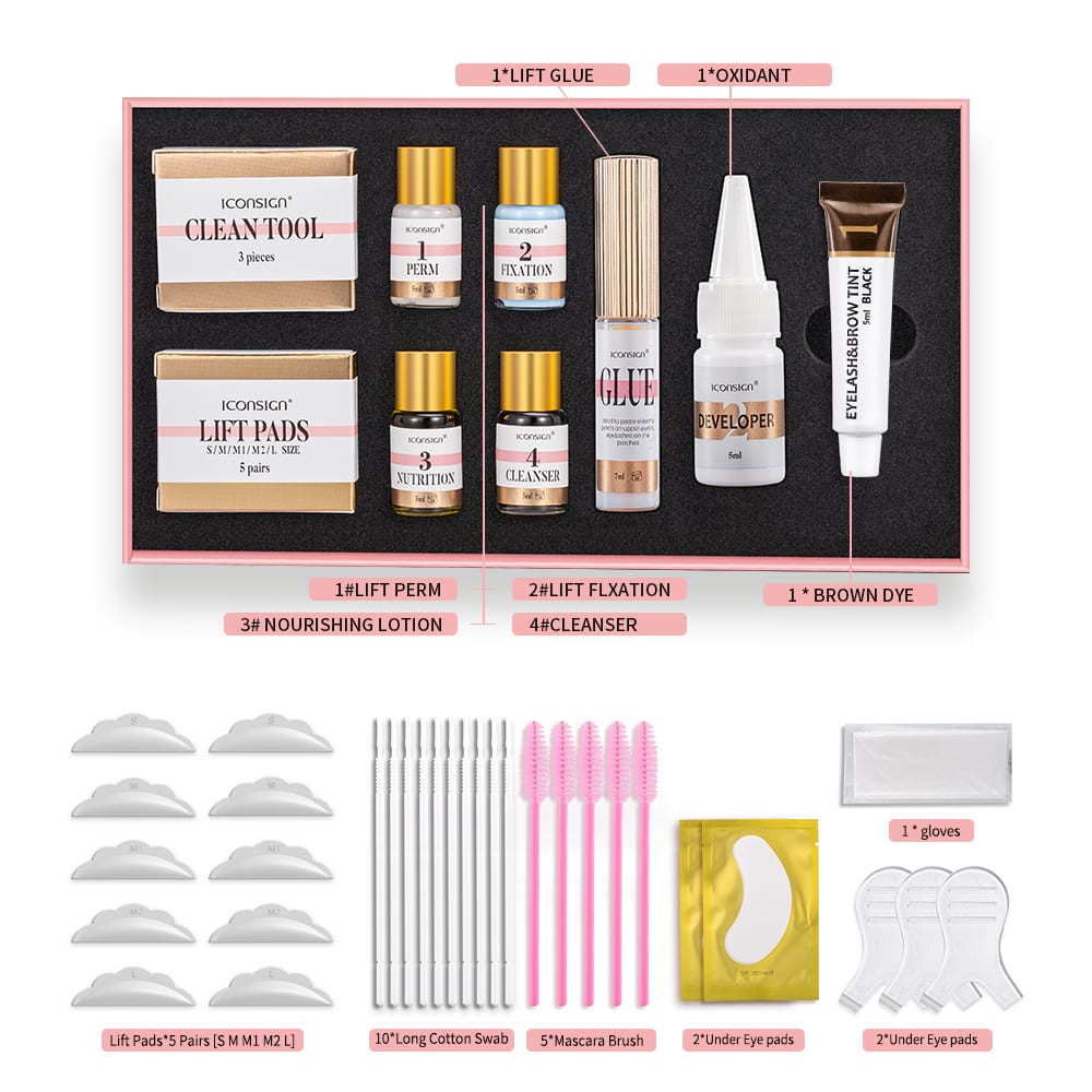 ICONSIGN Lash Lift EyeLash Eyebrow Dye Tint Kit Lashes Perm Set Brow Lamination Makeup Tools view 9