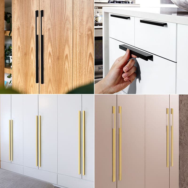 Gold Handle Closet Door Handle Drawer Cabinet Shoe Cabinet Single Hole Handle view 4