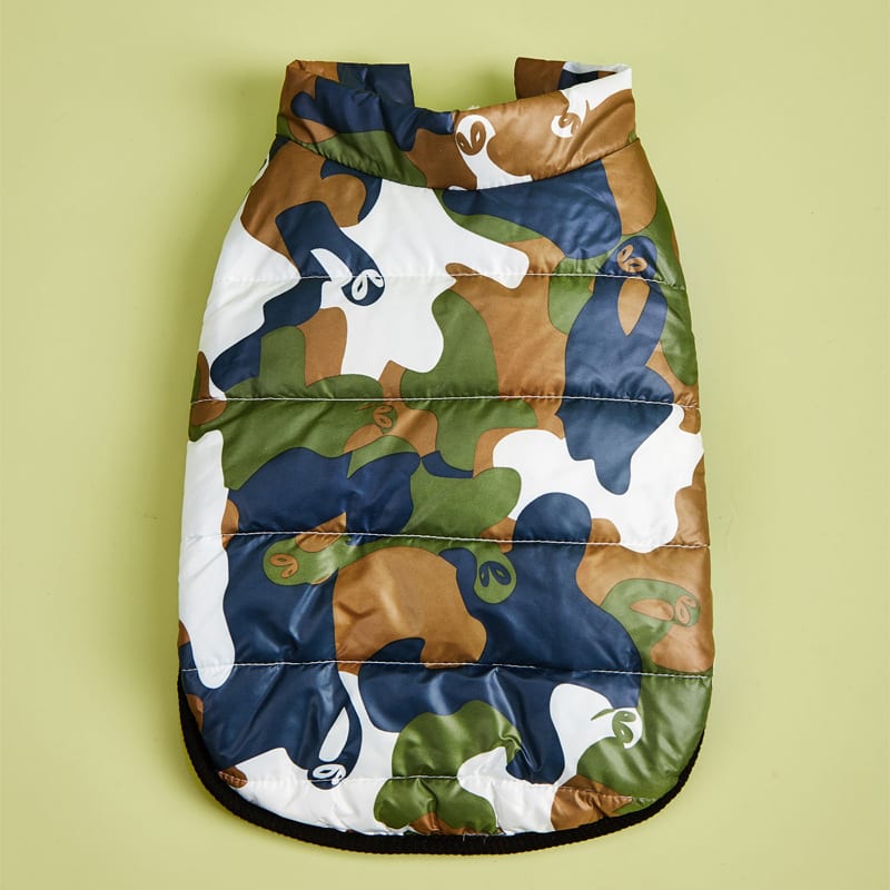 Pet Camouflage Plus Velvet Padded Jacket view 5
