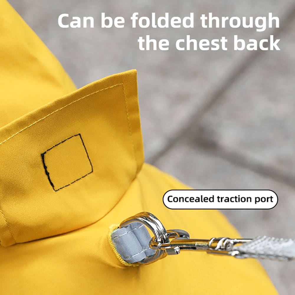 Dog Raincoat With Reflective, Waterproof Dog Rain Jacket With Hood, Leash Hole, Reflective Strap For Small Medium Dogs, Lightweight Puppy Clothes view 17