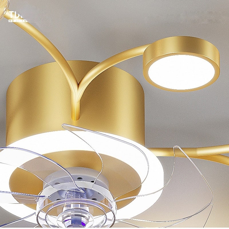 Modern Smart Bedroom Ceiling Fan Lamp view 7