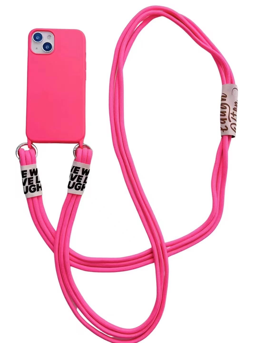 Long Diagonal Strap Liquid Silicone Phone Case view 16