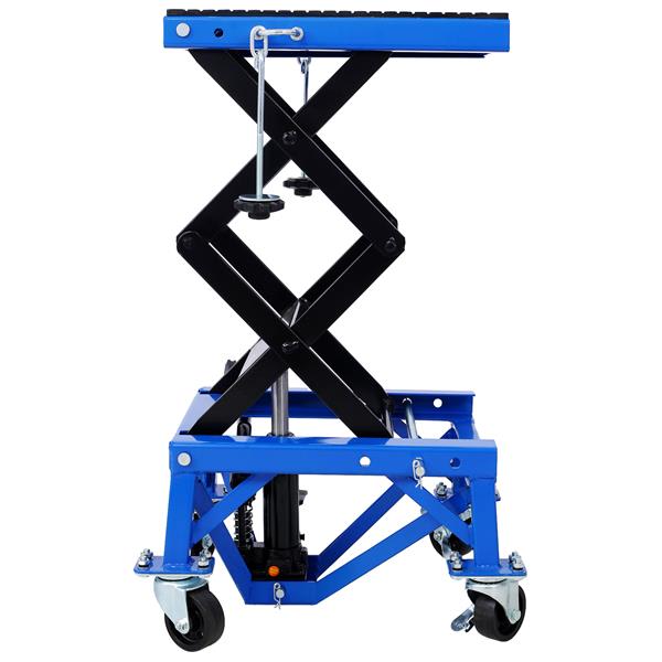 300 Pound Hydraulic Motorcycle Scissor Jack Lifting Foot Wheel Suitable For Small Off-road Vehicles, Blue, Prohibited PlatformTemu view 8