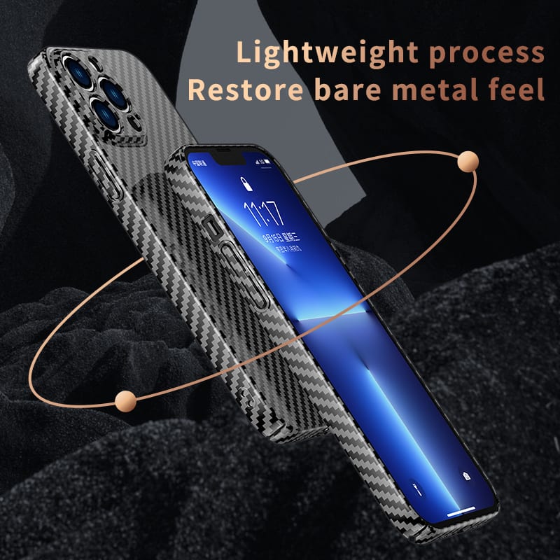 Suitable For IPhone13promax Carbon Fiber Phone Case view 4