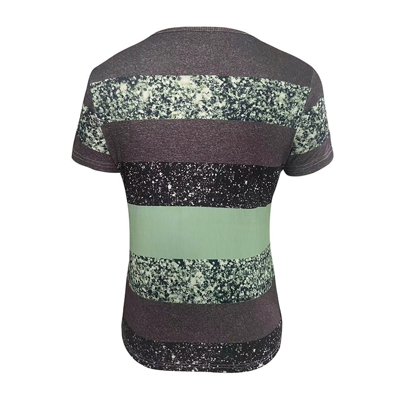 Women's Color Block Zipper T-Shirt, Casual Short Sleeve Summer Top view 8