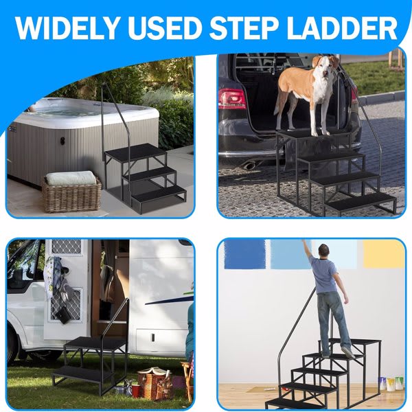 RV Ladder Stool, 3-level Ladder view 4