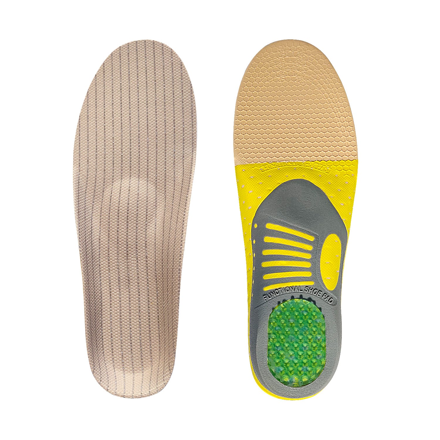 Bow Sports Men's Shock Absorber Sweat-absorbing Insole Women's Breathable Basketball Running Arch Correction Insole view 4