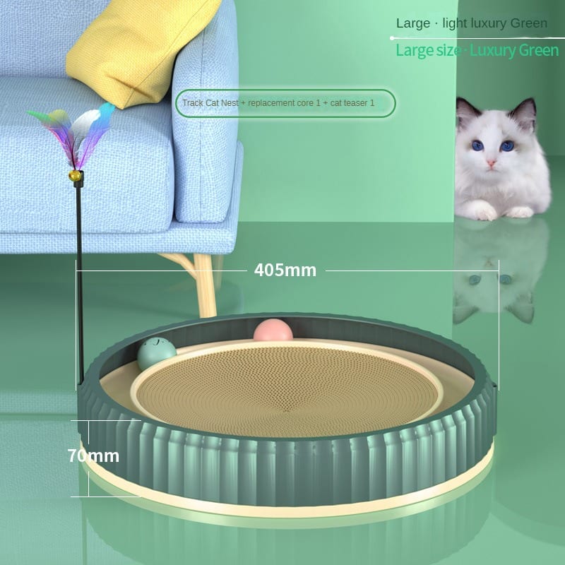 NEW Round Cat Scratching Board Wear-resistant Anti-scratch Claw Grinder Furniture Protector Pet Products view 22