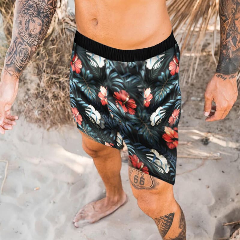 Men's Printed Casual Quick Dry Beach Pants view 5