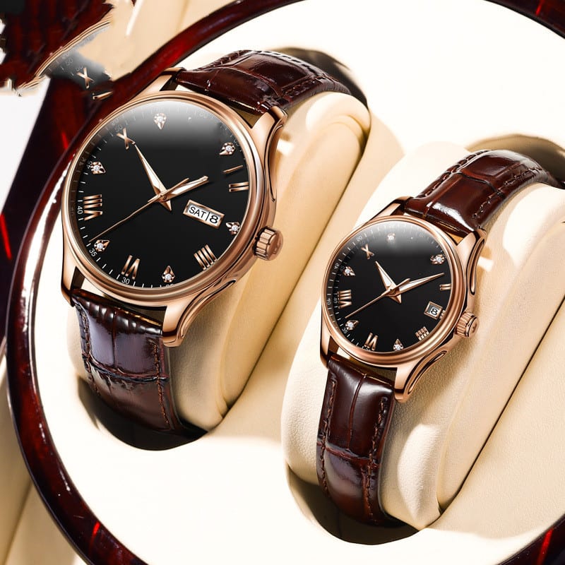 Men's And Women's Fashion Casual Diamond-set Waterproof Mechanical Watch view 4