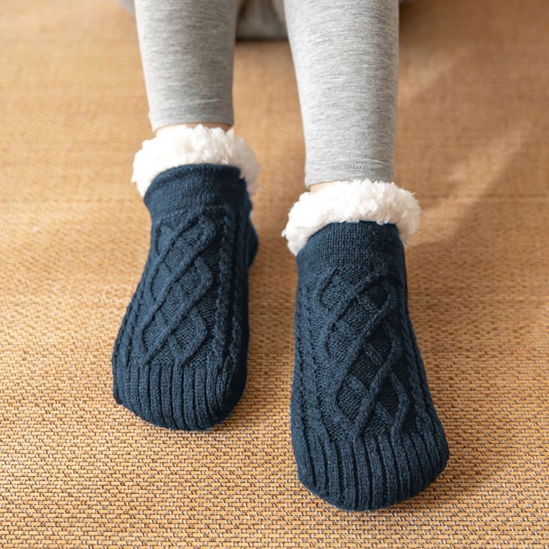 Winter Knitted Plush Floor Socks Home Warm Non-slip Carpet Socks Women view 11