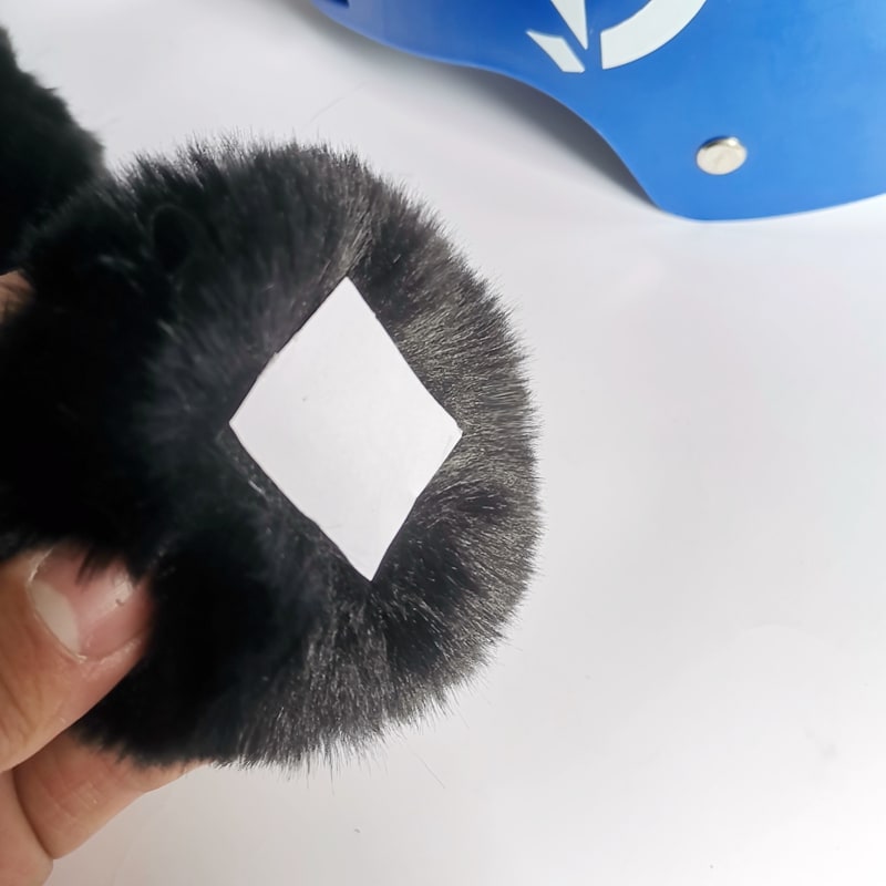 Hairball Ears Helmet Ornaments Skiing Cute Personality view 3