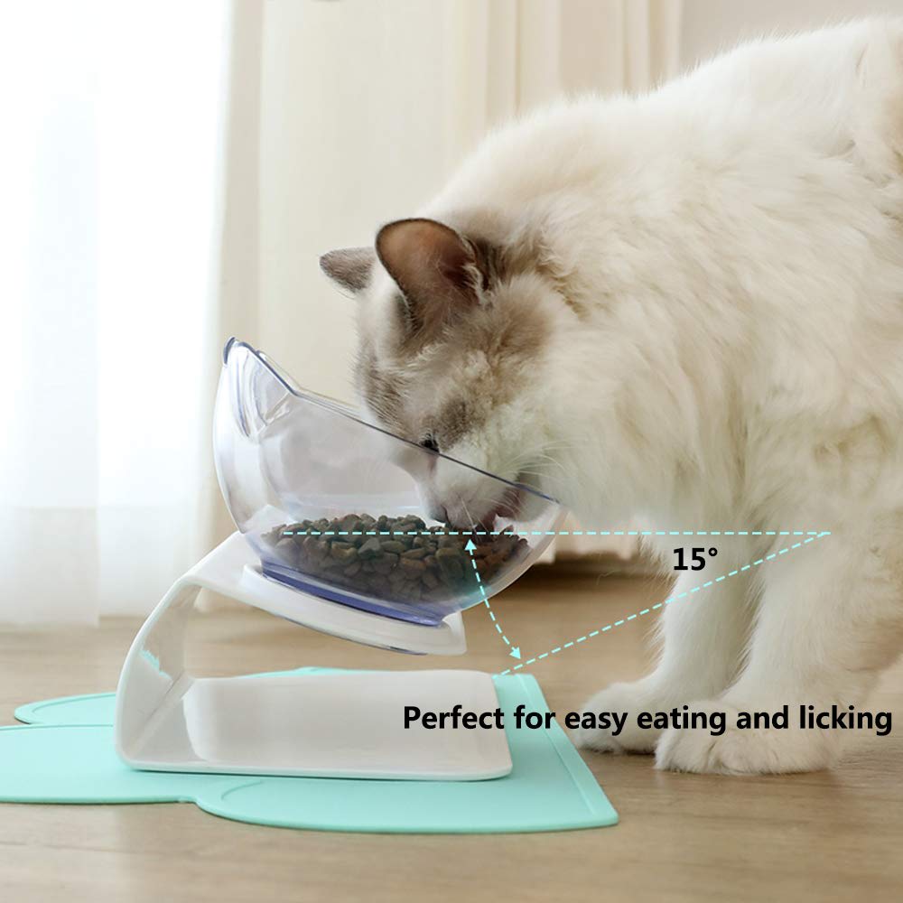 Cat Elevated Feeder Stand With Transparent Bowl view 25