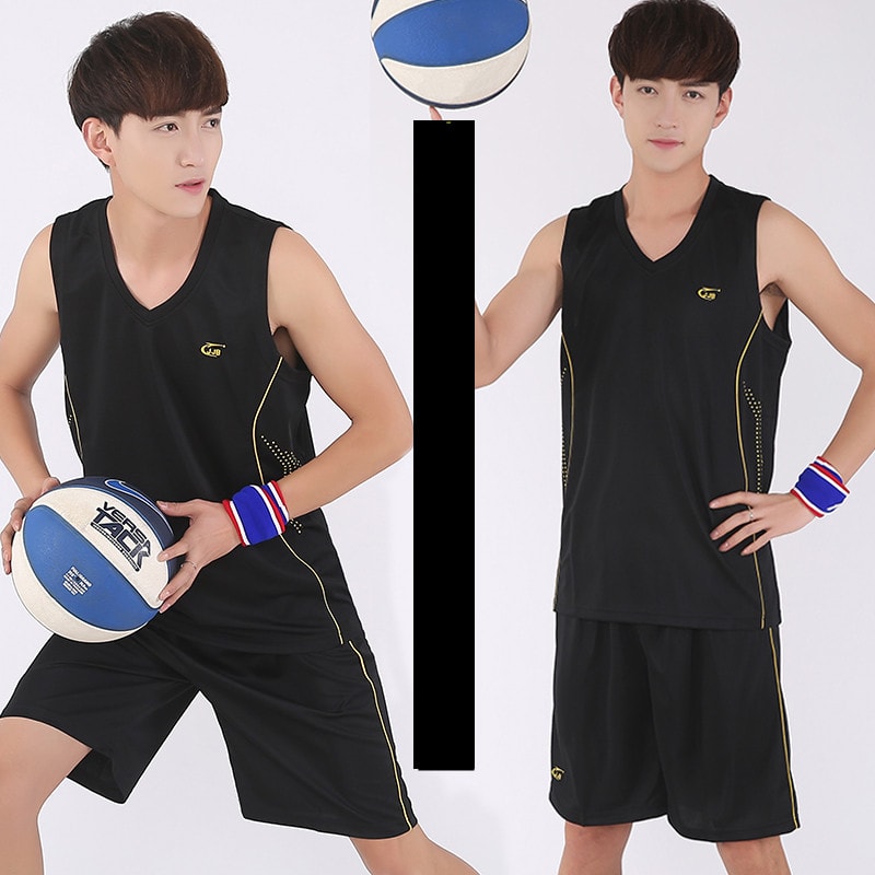 Basketball Sports Suit Men's Summer Casual Wear Sleeveless Thin Vest Running Suit Shorts Sportswear view 4