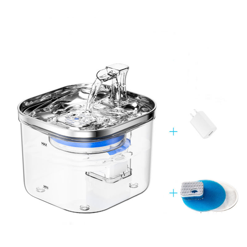 Pet Cat Dog Stainless Steel Automatic Circulation Water Dispenser Intelligent Fountain Pets Accessories view 11