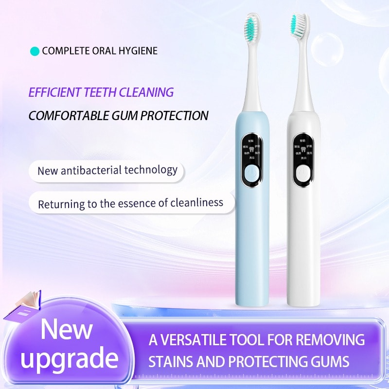 White Low Frequency Electric Toothbrush-1pcs view 4