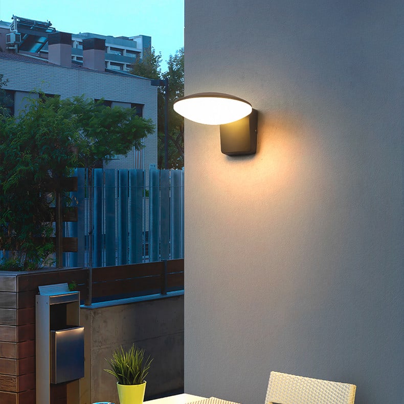 Simple Modern Outdoor Solar Wall Light Waterproof view 3