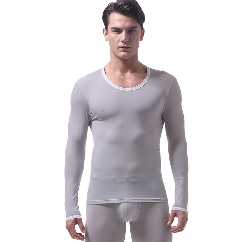 Men's Thermal Underwear Thin Autumn Coat view 5