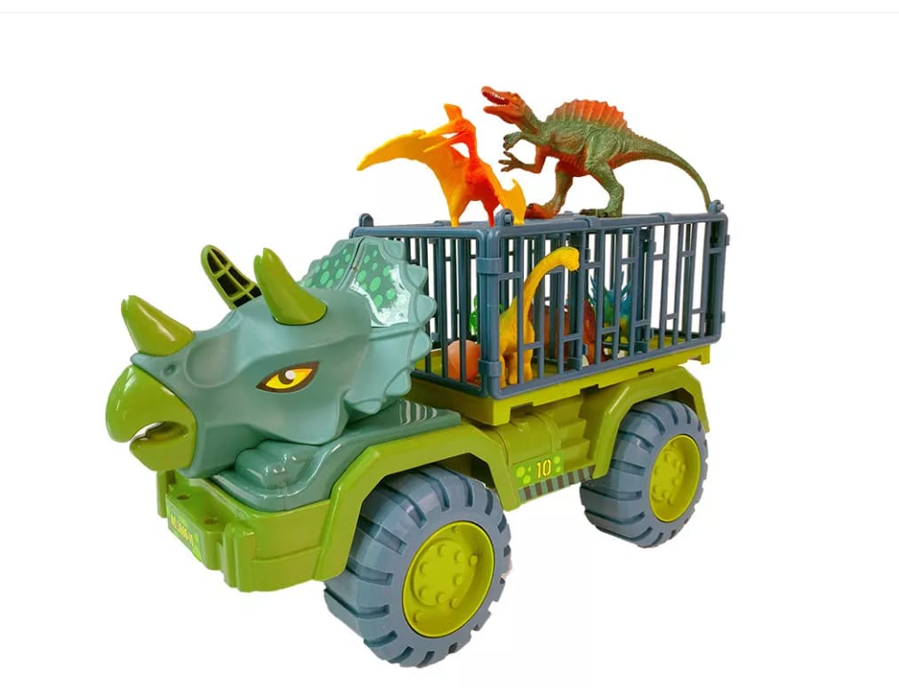 Large Engineering Vehicle Dinosaur Children's Toy Car Set view 6