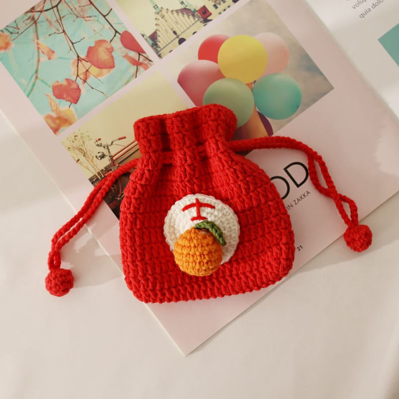 Good Luck And Good Meaning Hand-woven Coin Purse view 3