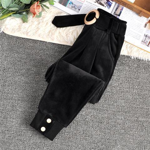 Girls' Corduroy Pants Autumn And Winter Clothes New Plus Cashmere view 4
