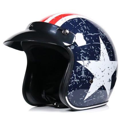 Retro Motorcycle Helmet Male Motorcycle view 15