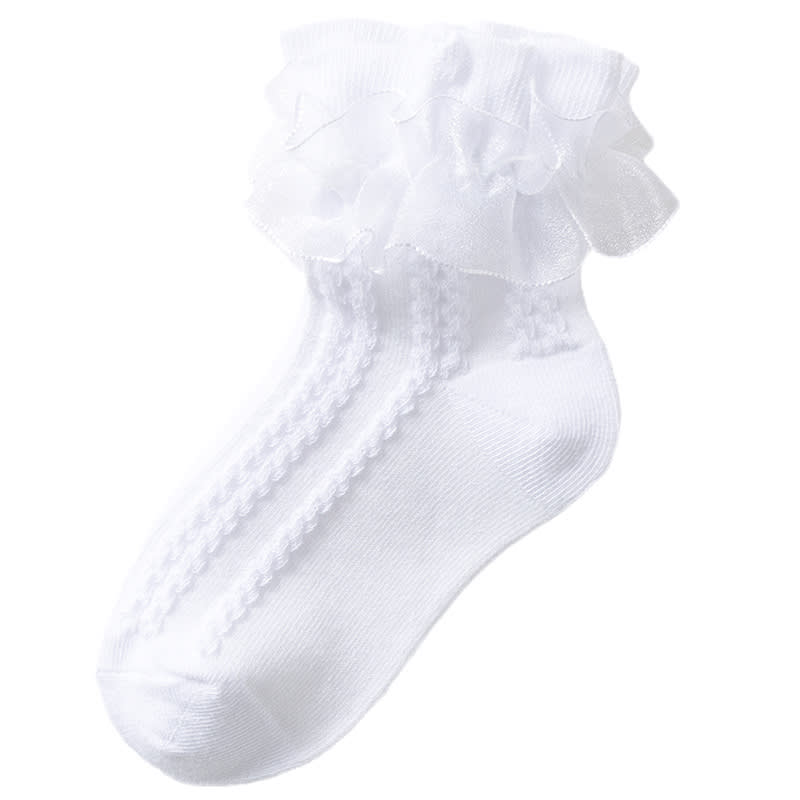 Spring And Autumn Thin Winter Girl Princess White Dance Dance Baby Socks view 6