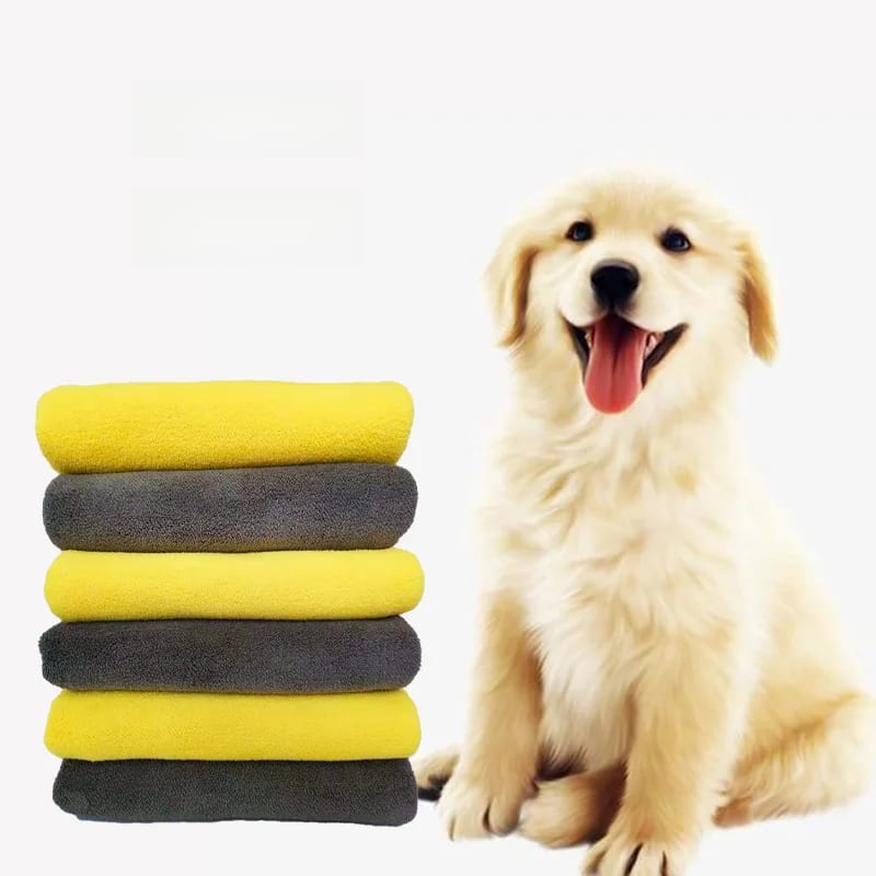 Pet Supplies Absorbent Towel Dog And Cat Bath Towel Fiber Absorbent Cloth Rag Pet Towel view 1