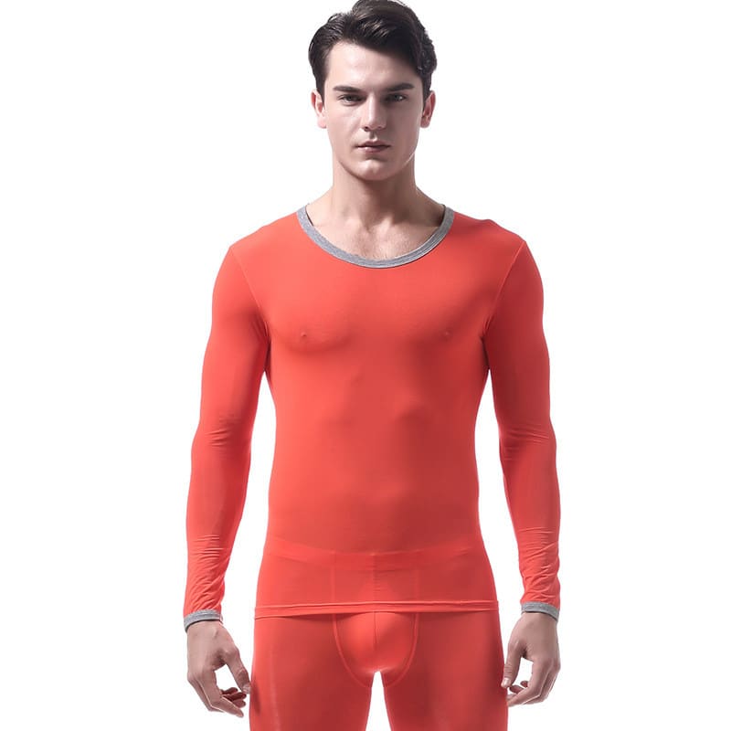 Men's Thermal Underwear Thin Autumn Coat view 3