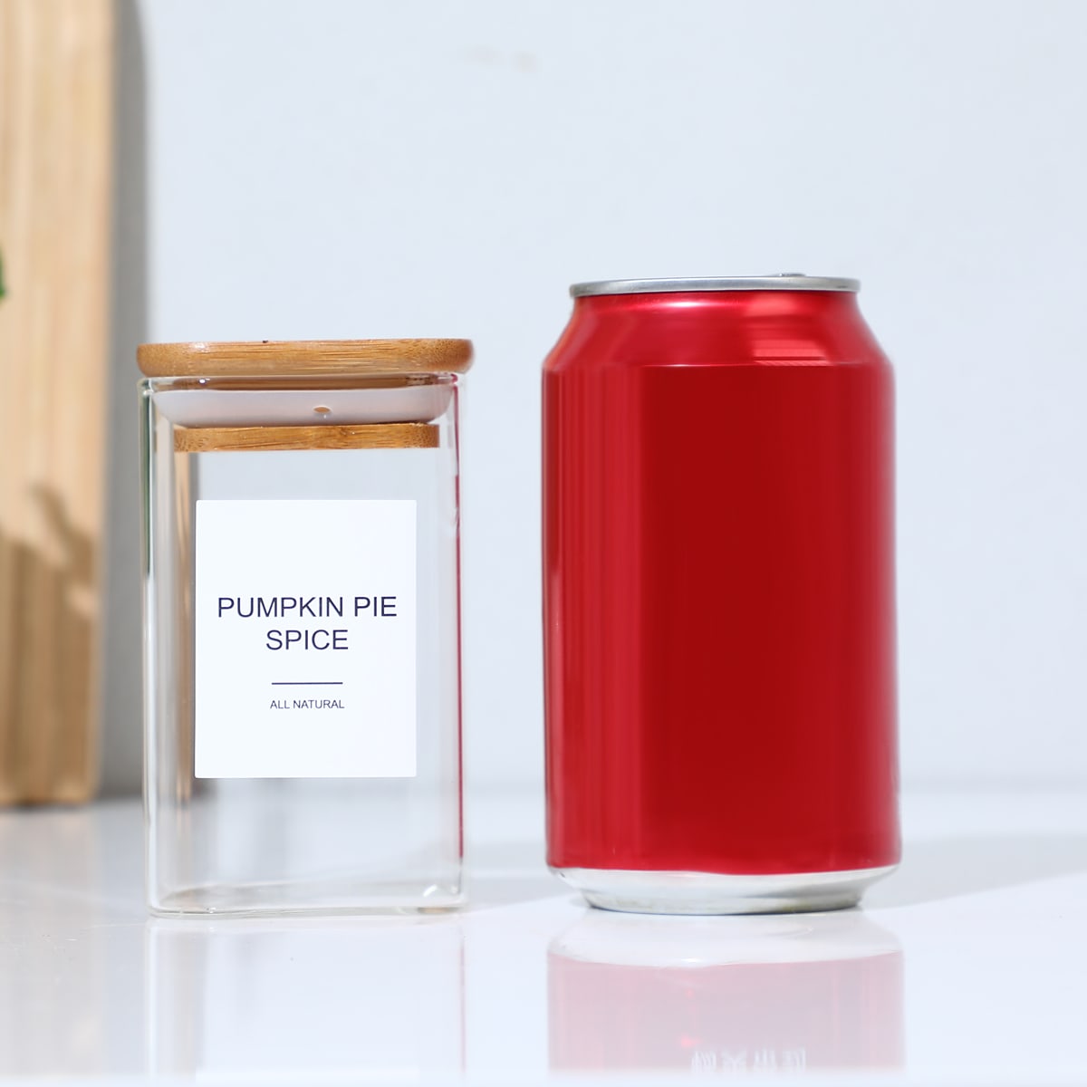 24 PCS Square Seasoning Jars Pepper Bottle Pepper Powder Bottle 240ml Glass Seasoning Jars Salt Jars view 11